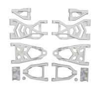 DEMULAX Kit de bras Suspension avant et arrière en Nylon haute résistance, for 1/5 HPI, for ROVAN BAJA KM 5B ROFUN BAHA RC pièces jouets voiture Lien de bras de suspension de voiture Rc(White)