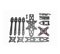 DEMULAX Kit de cadre en Fiber de carbone for Absorption des chocs, bras | de 6MM, pièces de rechange for Drone RC, bricolage, 215