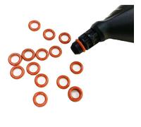 DEMULAX Kit de joints toriques en silicone 10 pièces 2.884-312.0 for nettoyeur à vapeur SC 1125 SC 1200 SC 1202 CT10 aspirateur réservoir 21 mm Pièces de rechange pour nettoyeur vapeur(Orange)