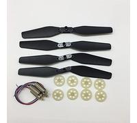 DEMULAX Kit de protection de moteur à engrenages, bras de fixation | d'hélice de pales, anneau de protection, moteur à engrenages, for drone quadricoptère SG-907 SG907 RC