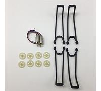 DEMULAX Kit de protection de moteur à engrenages, bras de fixation | d'hélice de pales, anneau de protection, moteur à engrenages, for drone quadricoptère SG-907 SG907 RC