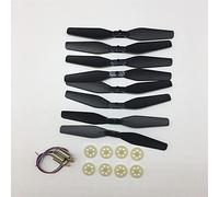 DEMULAX Kit de protection de moteur à engrenages, bras de fixation | d'hélice de pales, anneau de protection, moteur à engrenages, for drone quadricoptère SG-907 SG907 RC