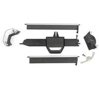 DEMULAX Kit de réparation clip coulissant grille d'aération centrale pour avant sortie d'air voiture gauche droite, pour BMW 2 3 4 Z4 X3 X4 F40 F44 Clip de ventilation de voiture(BLACK Left Side)