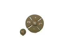 DEMULAX Kit de revêtement d'habillage bouton commande commutateur volant voiture, for Mercedes, for Benz, W221 classe S 2009-2013 2218215751 Commutateur de commande au volant(BLACK Beige)
