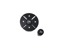 DEMULAX Kit de revêtement d'habillage bouton commande commutateur volant voiture, for Mercedes, for Benz, W221 classe S 2009-2013 2218215751 Commutateur de commande au volant(BLACK Black)