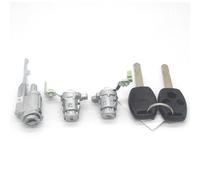 DÉMULAX KIT DE SERRURE BARILLET DE CONTACTEUR D'ALLUMAGE BARILLET DE SERRURE DE PORTE AVEC CLÉS À 3 BOUTONS CRV 2003-2006 Ensemble de cylindre de serrure de porte de voitur