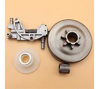 DEMULAX Kit d'engrenages à vis sans Fin for Pompe à Huile, pignon de Tambour d'embrayage, for tronçonneuses 4500 5200 5800 45cc 52cc 58cc, Pas 325, 7 Dents Tambour d'embrayage pour tronçonneuse