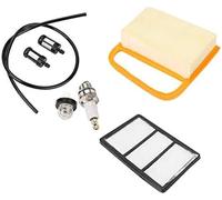 DEMULAX Kit d'entretien, filtre à air, filtre à carburant, bouchon de poire d'amorçage, for tronçonneuse Ts410 Ts420, kit de filtre Ts410 Kit de filtre à air