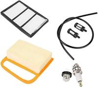 DEMULAX Kit d'entretien, filtre à air, filtre à carburant, poire d'amorçage et bougie d'allumage, compatible avec STIHL, kit de remplacement for tronçonneuse Ts410 et Ts420 Kit de filtre à air