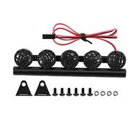 DEMULAX Lampe de Toit DIY Porte-Bagages Lampe Spot Accessoire TRX4 / SCX10 1/10 RC Voiture Crawler Pièces de Rechange Porte-Bagages Galerie de Toit pour Voiture Jouet(5)