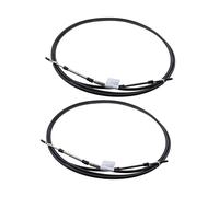 DEMULAX Lot de 2 câbles Commande à Distance for accélérateur, for Moteur Hors-Bord Yamaha 17 Pieds Câble Marin