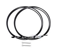 DEMULAX Lot de 2 câbles d'accélérateur for Moto Marine, for Yamaha, Hors-Bord, en Acier Inoxydable, 12 Pieds Câble Marin