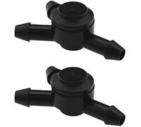 DEMULAX Lot de 2 gicleurs de Lave-Glace de Voiture, vanne 3 Voies 7667888 7787593, clapet Anti-Retour de Lave-Glace ABS, pièces de Rechange Automobiles, Noir Pompe de Lave-Glace