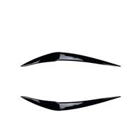 DEMULAX Lot de 2 paupières phares avant for F20 F21 Série 1 116d 118i 120i 120d M140i 2015-2018 Film décoratif pour phares de voiture(Glossy Black)