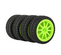 DEMULAX Lot de 4 éponges for pneus Roue, for HSP, Voiture Tout-Terrain 1/10 1.10 Pack de Roues pour Voiture RC Monster(910G-8006)