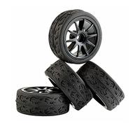 DEMULAX Lot de 4 éponges for pneus Vitesse, for HSP, for HPI, 1/10 1.10 Touring Car Pack de Roues pour Voiture RC Monster(910B-6092)