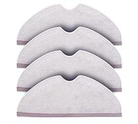 DEMULAX Lot de 4 serpillères en microfibre for aspirateur robot Roborock S6 S6 Pure S6 MaxV S5 Max S5 Pièces de rechange pour nettoyeur vapeur