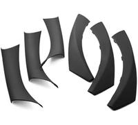 DEMULAX Lot de 6 poignées de porte intérieures for Série 3 E90 E91 316 318 320 325 328i 330 335 2005, for modèles 2012 Garniture de panneau de porte intérieure(BLACK Rhd Black)