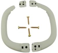 DEMULAX Paire de poignées de toit gauche et droite for pilier A, accoudoir de sécurité for plafond, MB769617, for V31, V32, V33 (couleur crème) Poignée de maintien pour voiture(BLACK Cream Color)