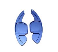 DEMULAX Palette de changement vitesse volant sport voiture, for Audi, A3 A4 A4L A5 A6 A7 A8 Q3 Q5 Q7 TT S3 R8 accessoire intérieur d'extension en aluminium Palette de changement de vitesse(Blue)