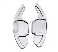 DEMULAX Palette de changement vitesse volant sport voiture, for Audi, A3 A4 A4L A5 A6 A7 A8 Q3 Q5 Q7 TT S3 R8 accessoire intérieur d'extension en aluminium Palette de changement de vitesse(Silver)