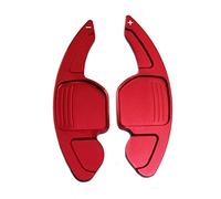 DEMULAX Palette de changement vitesse volant sport voiture, for Audi, A3 A4 A4L A5 A6 A7 A8 Q3 Q5 Q7 TT S3 R8 accessoire intérieur d'extension en aluminium Palette de changement de vitesse(Rot)