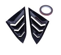 DEMULAX Panneau de fenêtre arrière, persiennes latérale, becquet Ligne Rouge, for Civic, 10e 16-21 berline, Accessoires Voiture, Remplacement Aileron de Lunette arrière(Black Version B2)