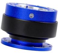DEMULAX Patron de moyeu de direction de voiture Moyeux de volant voiture, pour Drift PCD-70/75 mm, adaptateur kit moyeu à dégagement rapide style course(Blue)