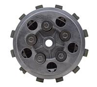 DEMULAX Pièces d'embrayage de moto, plaque pression Friction large avec assemblage moyeu tambour, 5 plaques GSX 125 GS Embrayage moto(Small round hole)