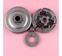 DEMULAX Pignon d'embrayage, jante de tambour MS180 MS170 018 017 MS250 MS 180 170 250, roulement à aiguilles, tronçonneuse, pièce rechange P7 17mm Remplacement du kit d'embrayage de tondeuse à gazon