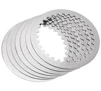 DÉMULAX Plaques de friction d'embrayage de moto en acier, for St1300 2003-2010 ST1300A 2003-2013 ST1300P ST1300PA Police St 1300 disque de friction d'embrayage de moto(BLACK Steel Plates)