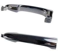 DEMULAX Poignée de porte extérieure voiture, pour Chery, pour Eastar 2.0 2.4, couvercle extérieur chromé Garniture automatique extérieure(BLACK 1 Pc Handle)