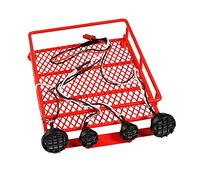 DEMULAX Porte-Bagages de Toit 1/10, for Axial, SCX10, for Tamiya, CC01 D90 TRX4 RC Crawler Car avec Barre Lumineuse 130X98mm Galerie de Toit pour Voiture Jouet