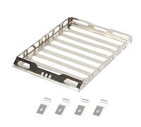 DEMULAX Porte-Bagages de Toit en métal for Voiture Xiaomi, Jimny 1/16 RC Galerie de Toit pour Voiture Jouet(Silver)