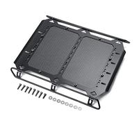 DEMULAX Porte-Bagages en métal avec Panneau en Fibre de Carbone 1/10 RC Crawler, for Traxxas, TRX6 G63 TRX4 G500 Galerie de Toit pour Voiture Jouet