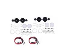 DEMULAX Porte-Bagages en métal for Voiture sur chenilles 1/10 RC, for Traxxas, TRX4 TRX6 G63, for Axial, SCX10 III OP Accessoires Pièces Galerie de Toit pour Voiture Jouet(Round Silver Light)