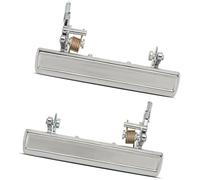 DEMULAX Pour Aramox 2 pièces ensemble de poignées porte extérieure 28852828 extérieures finition chromée, pour Caprice 1971 à 1976 garniture de couvercle de poignée de porte de voiture