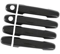 DEMULAX Pour Aramox 4 pièces couvercle de poignée porte extérieure voiture avec capuchons garnitures protection extérieures en Fiber carbone Garniture automatique extérieure