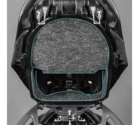 DEMULAX Protecteur de Doublure de Coffre arrière de Moto TMAX 530 T-Max 530 560 2023, for siège, Coussin de Seau, Accessoires de Protection de Casque Revêtement de Coffre(Black 2022 Top)