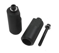 DEMULAX Protection anti-collision for cadre sans découpe, for YAMAHA, YZF R1 YZFR1 YZF-R1 2004 2005 2006 Fibre de carbone noir 04-06 Patin de protection pour cadre de moto(Schwarz)