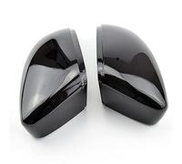 DEMULAX Rearview Side Mirror Cap, for VW, for Passat, B7 CC, for Jetta, MK6, for Beetle, Cover Carbon Bright Black capuchon de protection de rétroviseur extérieur(Bright black)