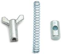 DÉMULAX Réglage de l'écrou à oreilles du câble frein tambour arrière, pour ressort bras vtt, pour Rancher 350-420 Trx300 Trx250 Trx200 Trx125 Kit de réglage de frein à tambour(BLACK 3 pcs)