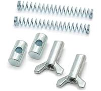 DÉMULAX Réglage de l'écrou à oreilles du câble frein tambour arrière, pour ressort bras vtt, pour Rancher 350-420 Trx300 Trx250 Trx200 Trx125 Kit de réglage de frein à tambour(BLACK 6 pcs)