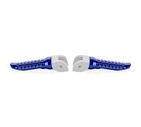 DEMULAX Repose-pieds avant en aluminium CNC Scrambler Pédale Accessoires moto Repose-pieds de moto(Blue)