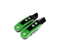 DEMULAX Repose-pieds Pédales, for HAYABUSA, GSX1300R GSX1300 R GSX650 GSX1400 V-STROM 650 DL 100 DL650 DL1000 Repose-pieds de moto(Green)