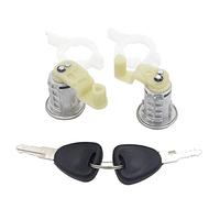 DÉMULAX Serrure DE Porte CÔTÉ Droit Gauche avec 2 CLÉS, Megane I Scenic Clio II Thalia I 7701472806 Ensemble de Cylindre de Serrure de véhicule