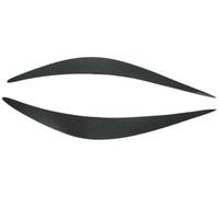 DEMULAX Sourcils de phare avant de voiture Couvercle de paupière phare, pour Infiniti Q50 2014-2017 phare voiture paupières sourcils noir pour coupe décoration phares sourcil