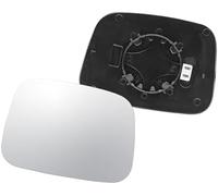 DÉMULAX Verre de rétroviseur chauffant avec plaque support, pour Vw, pour Transporter T5 2003-2009, pour Caddy 2004-2015 Remplacement du verre du rétroviseur de voiture, côté véhicule mi