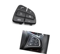 DEMULAX W166 W156 W246 Boutons de commutation de commande de volant multifonctions de voiture Clé de téléphone, for Mercedes-Benz AB GLS GLE Classe 0999050600 Couvercle de commutateur de commande de d