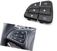 DEMULAX W166 W156 W246 Boutons de commutation de commande de volant multifonctions de voiture Clé de téléphone, for Mercedes-Benz AB GLS GLE Classe 0999050600 Couvercle de commutateur de commande de d